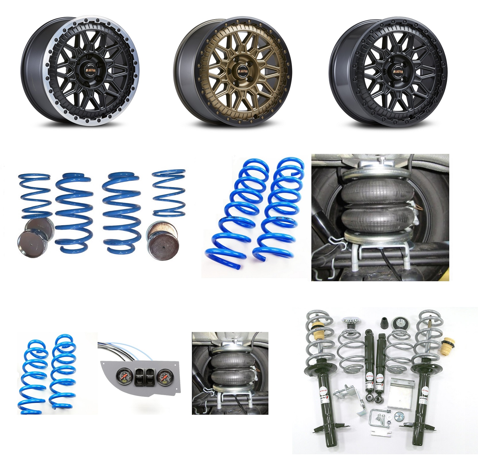 Offroad Set / Felgen + Höherlegungsfedern