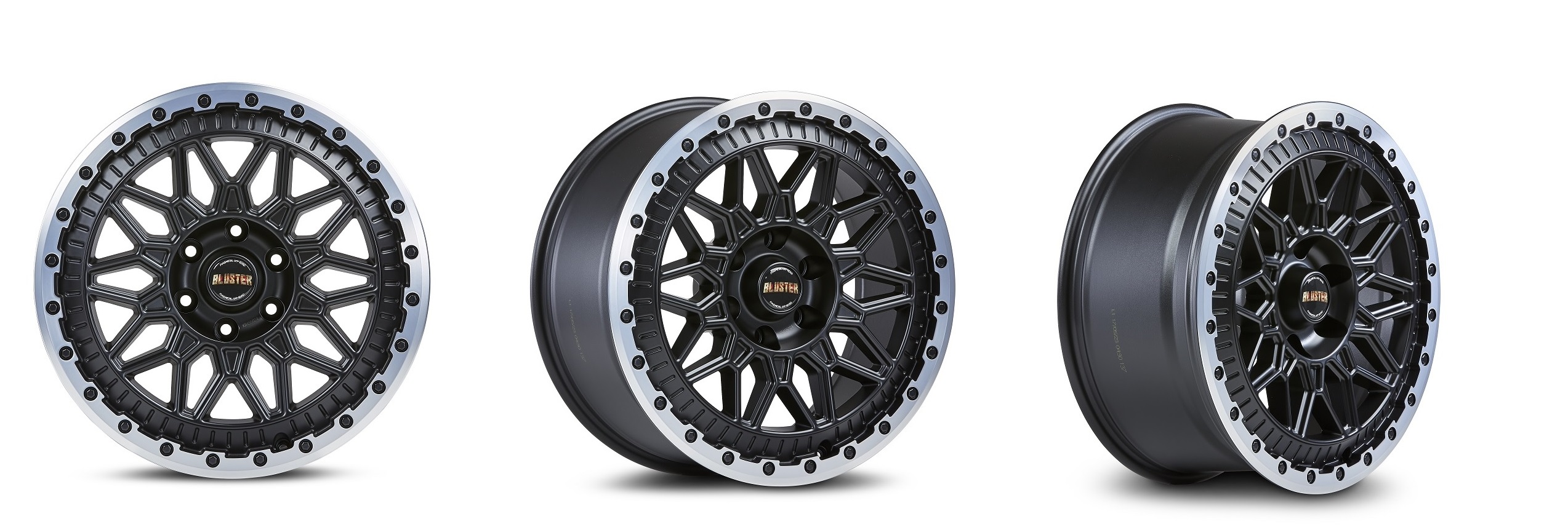 matt black - machined lip / schwarz matt - Horn poliert