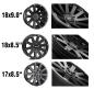 Preview: für Jumper Delta 4x4 Hamna Felge 8,5x17 ET60 17 Zoll 5x118 schwarz auch Camper Wohnmobil