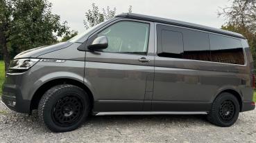 4x Allterrain Felge 8x17 AT1 monobloc für VW T5 T6 T6.1 Twin-Monotube Projekt schwarz Offroad ohne Anfahrschutzring 17 Zoll