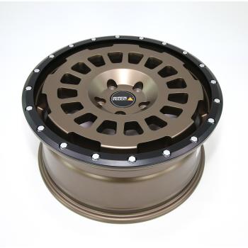 Twin Monotube AT1 Felgen Satz in terra für Amarok 2H 8x17 ET40 17 Zoll mit Anfahrschutzring