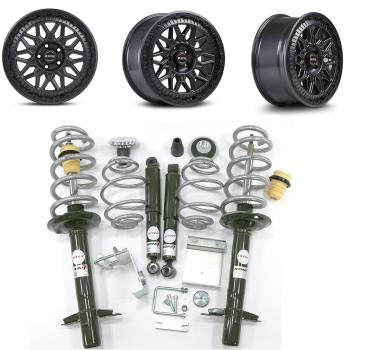 für Jumper Maxi Offroad Set 18 Zoll Bluster Felgen Twin Monotube Höherlegungsfahrwerk