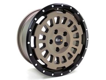4x Allterrain Felge 8,5x18 für Citroen Jumper 250 Light terra Twin-Monotube Projekt mit Anfahrschutzring Offroad 18 Zoll AT1 HD