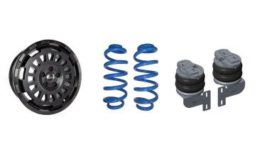 Offroad Set Basis für MAN TGE MAD Höherlegungsfedern Zusatzluftfedern + Monobloc Felgen 8.5x18