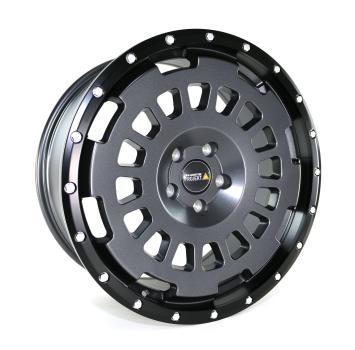 Loder 255/55 R18 Twin Monotube AT1 Felge in stone für Jumper 5x130 Komplettrad