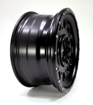Twin Monotube AT3 Felge für MAN TGE SY 8,5x18 18 Zoll schwarz mit Anfahrschutzring