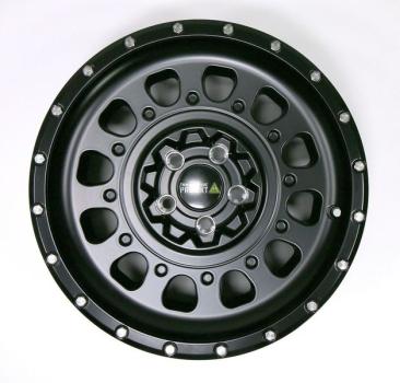 Twin Monotube AT3 Felge für Crafter SY 8,5x18 18 Zoll schwarz mit Anfahrschutzring