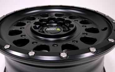 Twin Monotube AT3 Felge für Crafter SY 8,5x18 18 Zoll schwarz mit Anfahrschutzring