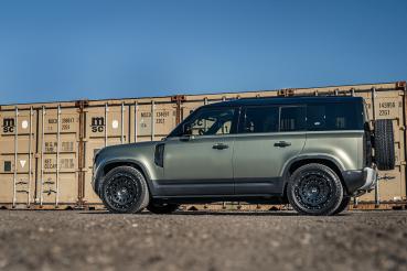 Twin Monotube AT1 Felge für Defender LE 20 Zoll 9x20 schwarz mit Anfahrschutzring