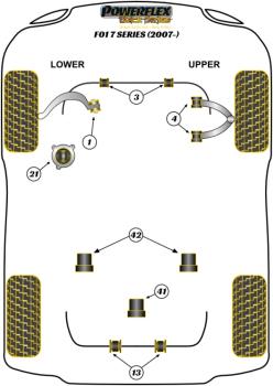 Preview: 21- PU Verstärkungseinsatz Motorlager für BMW 7er F01 F02 F03 F04 740i N54 N55 B
