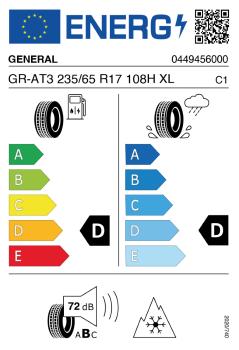 General Grabber 235/65 17 Twin Monotube AT3 Monobloc Felge schwarz Komplettrad für T5 T6 T6.1