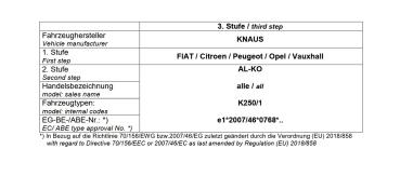 Für Knaus Wohnmobil mit AL-KO AMC Tandemachse unter Chassis MAD Zusatzfedern HA