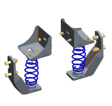 Preview: Für Boxer mit AL-KO AMC Achse unter Chassis MAD Höherlegungsfedern Zusatzfedern HA