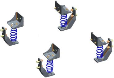 Preview: Für Boxer mit AL-KO AMC Tandemachse unter Chassis MAD Höherlegungsfedern Zusatzfedern HA