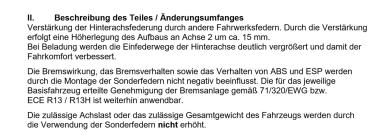 Für Ford Focus IV Turnier DEH MAD Höherlegungsfedern Hinterachse HV-063918