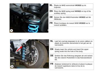 für Kuga III DFK Starrachse MAD Zusatzfedern Höherlegung HA Verstärkung der Serienfeder HV-063955