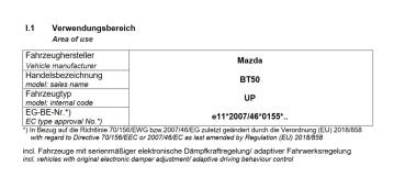 für Ford Ranger 2AB TKE MAD Zusatzfedern Höherlegungsfedern Verstärkungsfedern HA