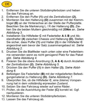 MAD Zusatzfedern für Transit VII RWD 4x4 Allrad V363 310 330 350 Höherlegung HA HV-068210