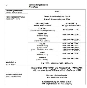 MAD Zusatzfedern Höherlegungsfedern für Transit VII Allrad 4x4 310 330 350 Heavy Duty HA