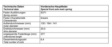 für Transit Tourneo Custom MAD Verstärkungsfedern VA Heavy Duty höher HV-068328