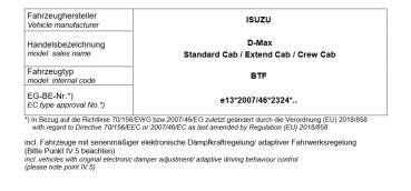 für Mazda BT-50 TF MAD verstärkte Höherlegungsfedern 30mm VA HV-070078