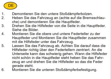 MAD Zusatzfedern Viano Vito V-Klasse W639 Verstärkung Höherlegung ca. 25-30mm HA HV-098055