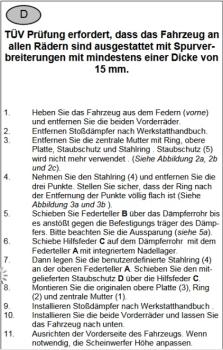 für Sprinter W907 MAD Zusatzfedern Höherlegungsfedern VA 15-25mm HV-098123 906