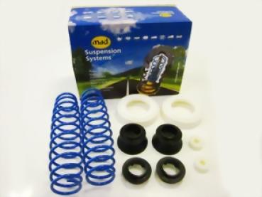 Preview: Für Pajero III IV V60 V80 ca. 30mm MAD Höherlegungsfedern Verstärkungsfedern Set