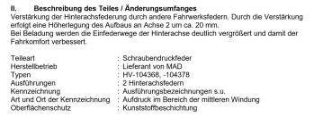 für Outlander III Hybrid MAD Höherlegungsfedern verstärkt 20mm HA Verstärkungsfedern HV-104378