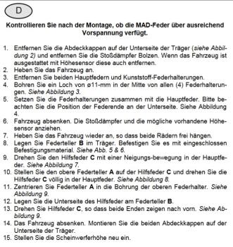 MAD Zusatzfedern für Opel Grandland X Typ Z A18 HA Verstärkung der Serienfeder