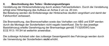 für Citroen C3 Picasso SH MAD verstärkte Höherlegungsfedern 20mm HA HV-133308