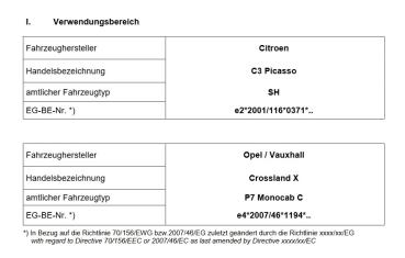 Preview: für Opel Crossland X P7 MAD verstärkte Höherlegungsfedern 20mm HA HV-133308