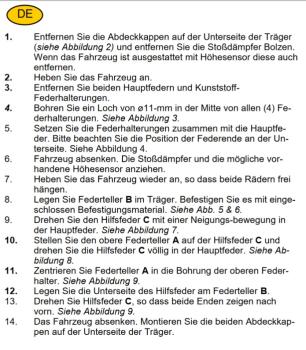 für Peugeot 308 II MAD Zusatzfedern Höherlegungsfedern ca. 20mm HA HV-133375