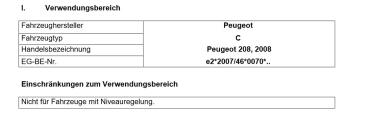 für Peugeot 2008 I C MAD Zusatzfedern Höherlegungsfedern Verstärkung HA HV-133385