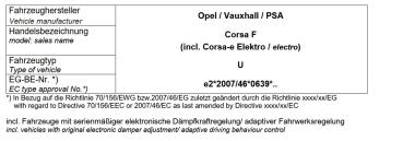 für Opel Corsa F MAD Zusatzfedern Höherlegungsfedern 15mm Verstärkung HA HV-133465