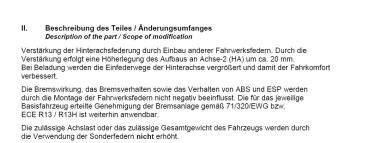 für Opel Mokka B verstärkte Höherlegungsfedern Verstärkungsfedern 20mm HA HV-133488