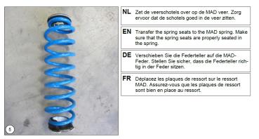 für Opel Mokka B verstärkte Höherlegungsfedern Verstärkungsfedern 20mm HA HV-133488