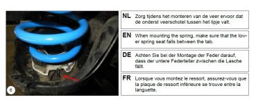 für Opel Mokka B verstärkte Höherlegungsfedern Verstärkungsfedern 20mm HA HV-133488