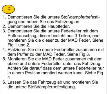 für Citroen Nemo A MAD Verstärkungsfedern Höherlegungsfedern 20mm HA HV-134128