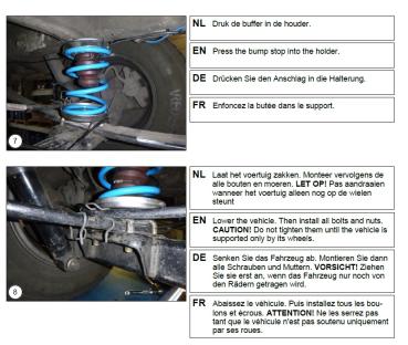 für Ducato 250 290 MAD Medium Duty Höherlegungsfedern Zusatzfedern Höherlegung ca. 35/30mm VA HA