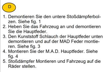 für Jumpy II MAD verstärkte Höherlegungsfedern 20mm Verstärkungsfedern HA HV-138518