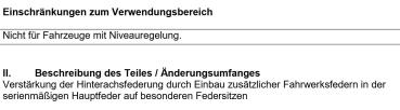 für Peugeot Expert VF3 X G9 MAD Zusatzfedern Verstärkungsfedern HA HV-138525 S