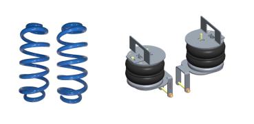 Preview: für Nissan Interstar X62 FWD MAD Höherlegungsfedern Zusatzluftfeder Basic VA HA Set