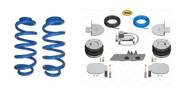 Preview: für Nissan Interstar X62 FWD MAD Höherlegungsfedern Zusatzluftfeder Komfort VA HA Set