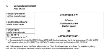 für VW Taigo MAD Zusatzfedern Höherlegungsfedern 20mm HV-193355