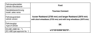 für Tourneo Connect Heavy Duty 150kg MAD Verstärkte Federn Höherlegungsfedern HA
