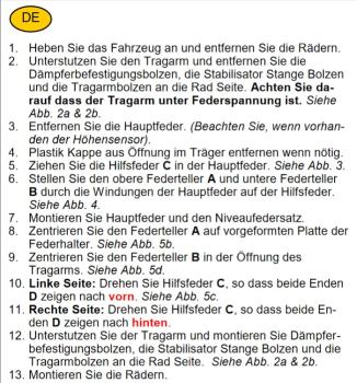 für Seat Leon IV KL MAD Höherlegungsfedern Zusatzfedern Verstärkungsfedern Hinterachse HV-199525