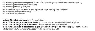 für Volvo C40 MAD Zusatzfedern Höherlegungsfedern 20mm Verstärkung HA HV-202435