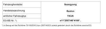 für SsangYong Rexton YK Y400 MAD verstärkte Höherlegungsfedern 20mm Verstärkung HA HV