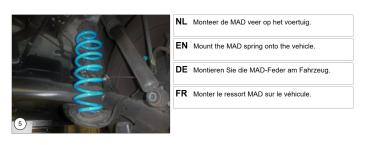 Für Nissan Qashqai III J12 2WD MAD verstärkte Federn Höherlegungsfedern 20mm HA